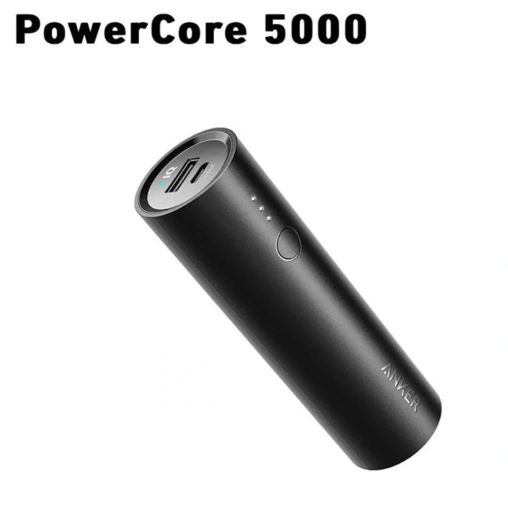 Anker PowerCore 5000 Portable Charger in Black-4.25 in